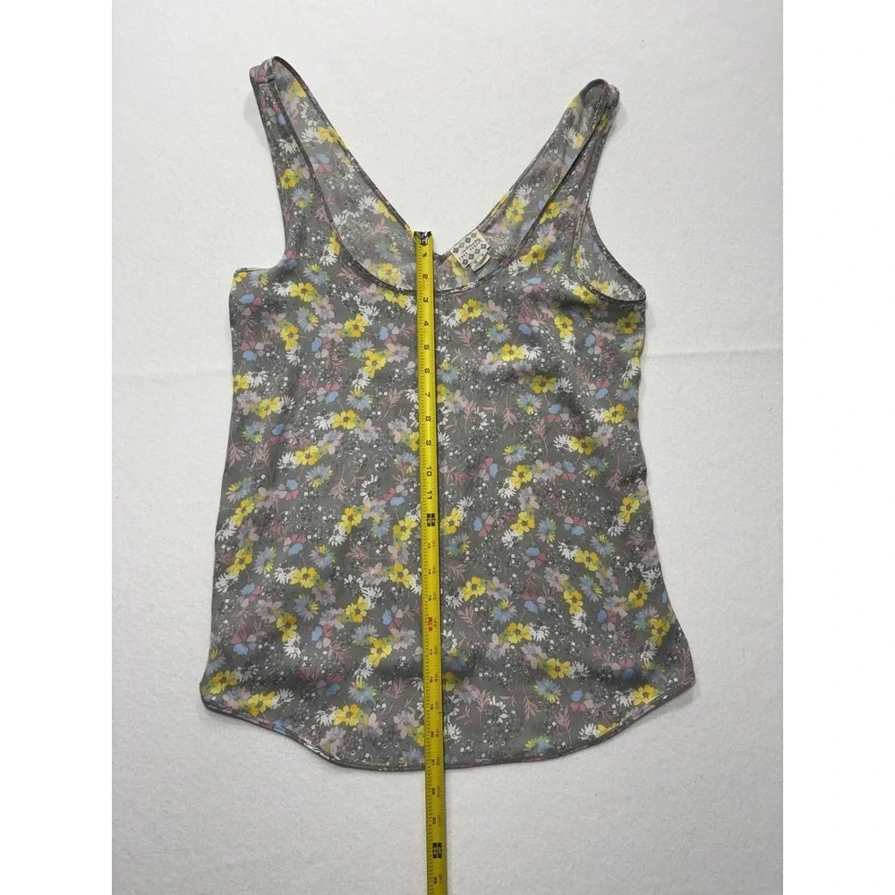 Free People Intimately Floral Camisole Tank Top Gray Ditsy Print Womens Medium